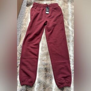 NWT-Allbirds Women Botanic Red Joggers Anytime Sweatpants Size Small